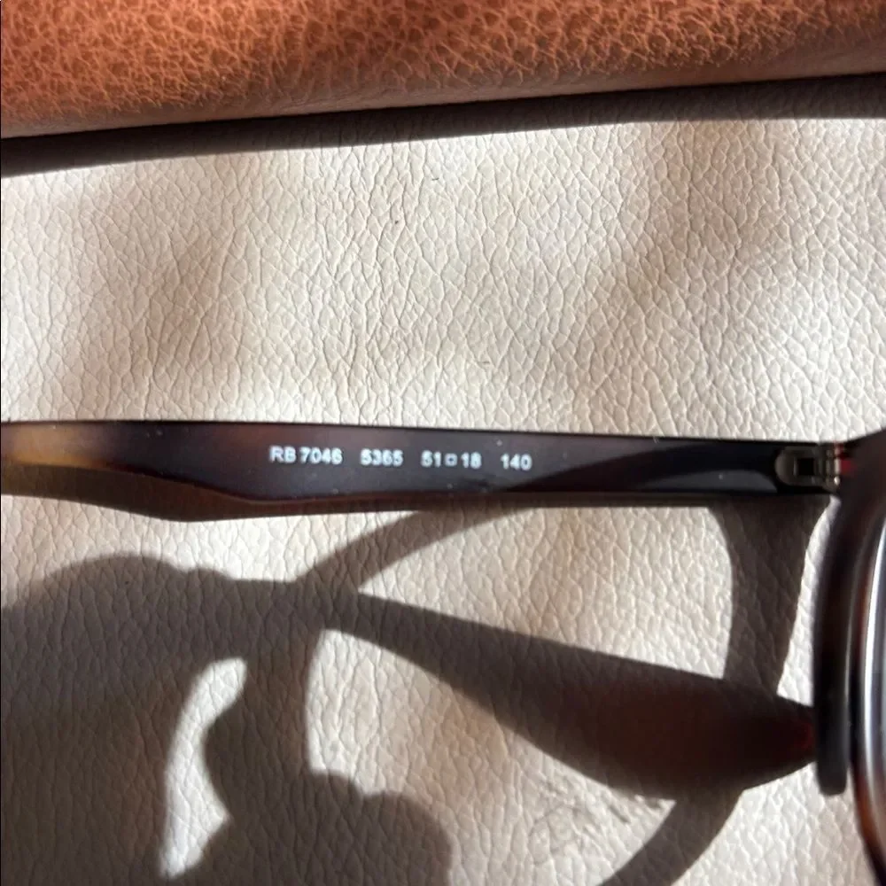 Ray-Ban RB7046 5365 Eyeglasses matte Tortoise Shell Rubber 51-18-140